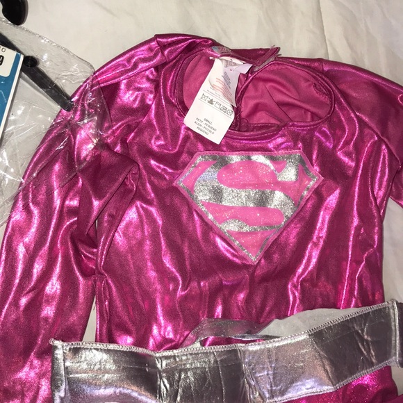 Girls pink superhero costume - Picture 3 of 6